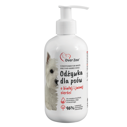 Odżywka dla psów o białej i jasnej sierści 240 ml