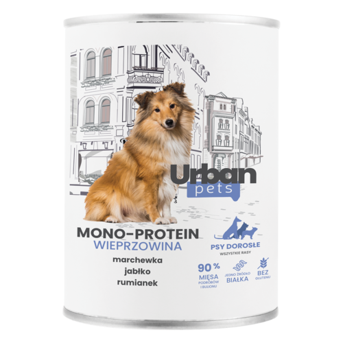 Karma mokra dla psów Urban Pets Mono Protein wieprzowina 400 g