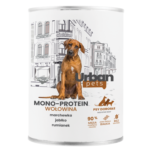Karma mokra Urban Pets Mono Protein wołowina 400 g