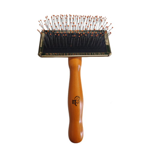 Szczotka z długimi igłami i kulkami dla psów i kotów M