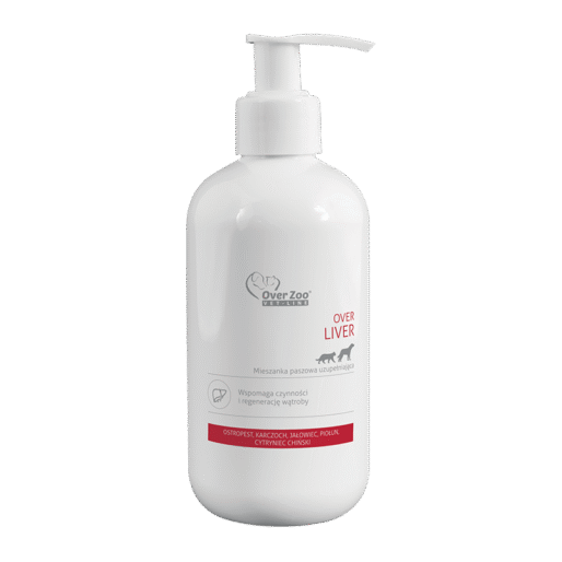 Over Liver 250 ml - wspiera funkcje wątroby psów i kotów