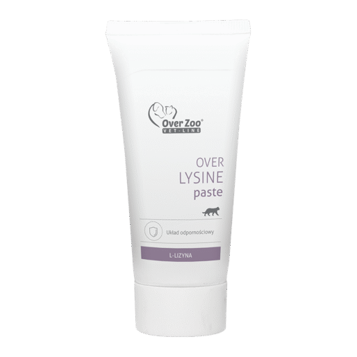 OVER Lysine Paste 50 g - wspiera prawidłowe funkcjonowanie układu odpornościowego kotów
