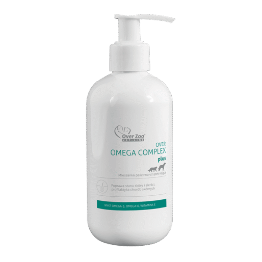 Over Omega Complex Plus 250 ml - wspomaga dobrą kondycję skóry i sierści  psów i kotów