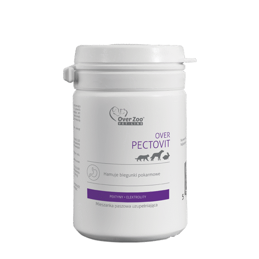 Over Pectovit 50 g - wspomaga organizm psów i kotów w okresie biegunek