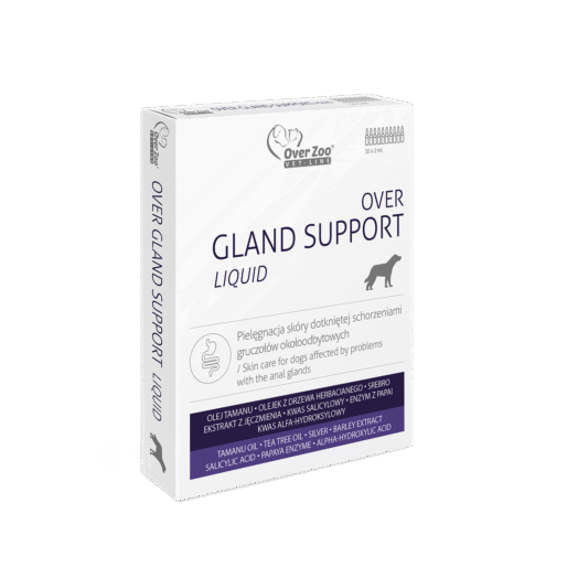 Over Gland Support Liquid 10x2 ml - pielęgnacja skóry dotkniętej schorzeniami gruczołów okołoodbytowych